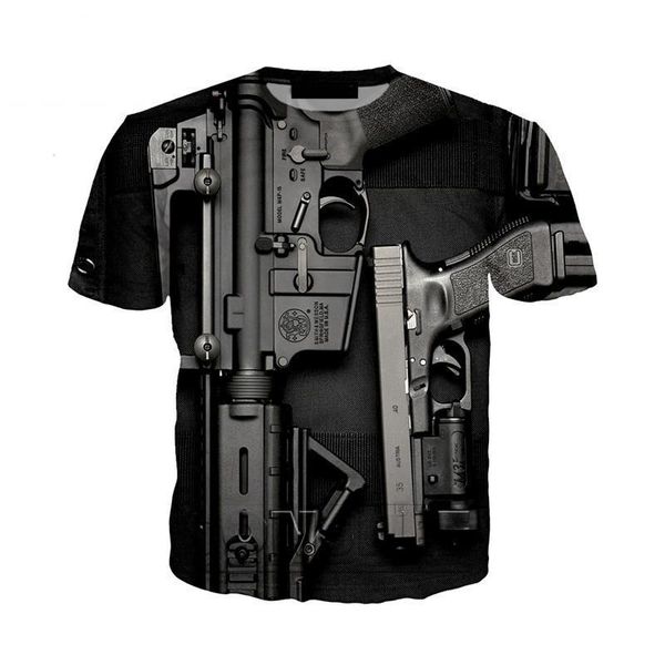 new summer 3d gun t shirts funny 3d printed streetwear beretta gun tshirt fashion casual short sleeve punk gun 3d t shirts, White;black
new summer 3d gun t shirts funny 3d printed streetwear beretta gun tshirt fashion casual short sleeve punk gun 3d t shirts, White;black