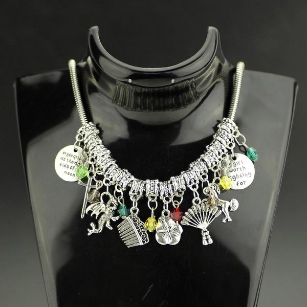 китайская легенда героиня mulan choker ожерелье меч вентилятор лошадь кристаллические бусы ожерелья для женщин мода аксессуар ошейник, Golden;silver
китайская легенда героиня mulan choker ожерелье меч вентилятор лошадь кристаллические бусы ожерелья для женщин мода аксессуар ошейник, Golden;silver
