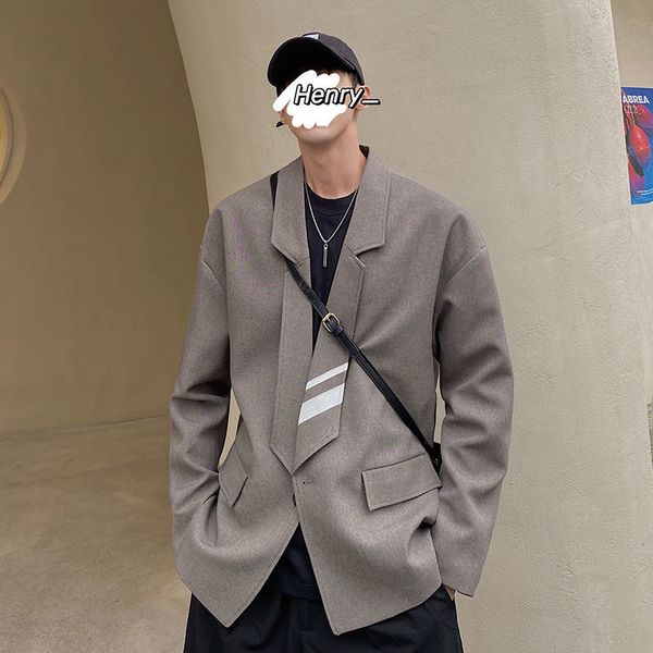 2021 new men's oversize jacket casual fashion woman coat man korean streetwear harajuku long sleeve suit clothing q1th, Black;brown
2021 new men's oversize jacket casual fashion woman coat man korean streetwear harajuku long sleeve suit clothing q1th, Black;brown