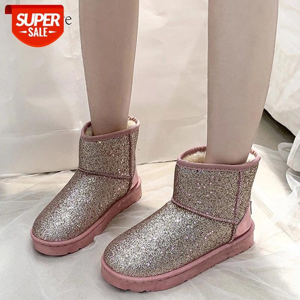 lucyever shiny sequins thick plush snow boots women comfortable low heel winter warm ankle boots woman slip on platform shoes #d46y, Black
lucyever shiny sequins thick plush snow boots women comfortable low heel winter warm ankle boots woman slip on platform shoes #d46y, Black