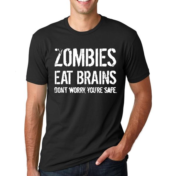 funny zombies eat brains so you're safe tshirt men's letter printed short sleeve o-neck t-shirts fashion hip hop streetwear, White;black
funny zombies eat brains so you're safe tshirt men's letter printed short sleeve o-neck t-shirts fashion hip hop streetwear, White;black