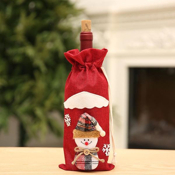 cartoon merry christmas red wine bottle covers bag santa clause snowman linen champagne bottle party home decor table gift
cartoon merry christmas red wine bottle covers bag santa clause snowman linen champagne bottle party home decor table gift