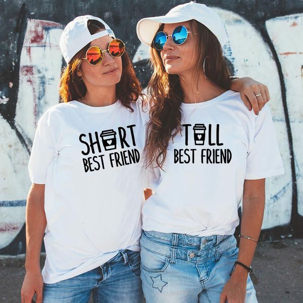 friends t shirt tall cup and short cup matching t shirt bff t shirt summer female for coffee lovers tee femme, White
friends t shirt tall cup and short cup matching t shirt bff t shirt summer female for coffee lovers tee femme, White