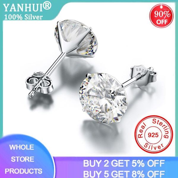 stud yanhui classic 925 sterling silver cubic zirconia earrings small cz crystal women for wedding party mens1, Golden;silver
stud yanhui classic 925 sterling silver cubic zirconia earrings small cz crystal women for wedding party mens1, Golden;silver