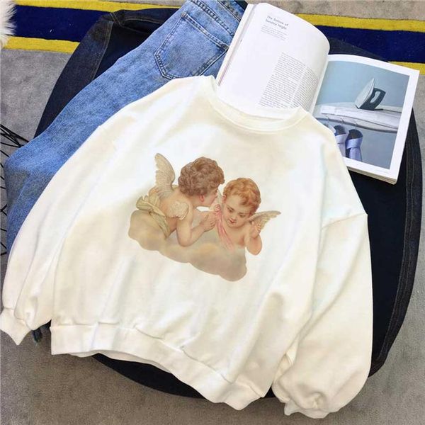 harajuku kawaii korean style clothes angel kiss pattern printed sweatshirt long sleeved loose sweet pretty casual woman, Black
harajuku kawaii korean style clothes angel kiss pattern printed sweatshirt long sleeved loose sweet pretty casual woman, Black