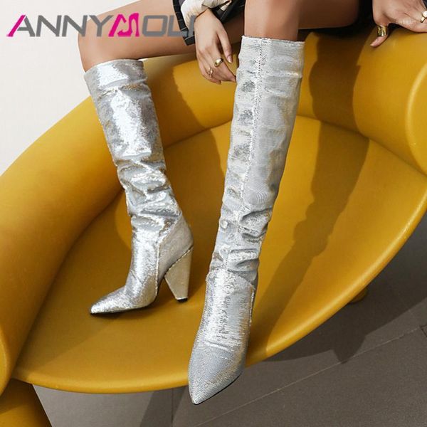 annymoli super high heel woman boots spike heel knee high boots pointed toe shoes bling ladies long autumn winter gold 461, Black
annymoli super high heel woman boots spike heel knee high boots pointed toe shoes bling ladies long autumn winter gold 461, Black