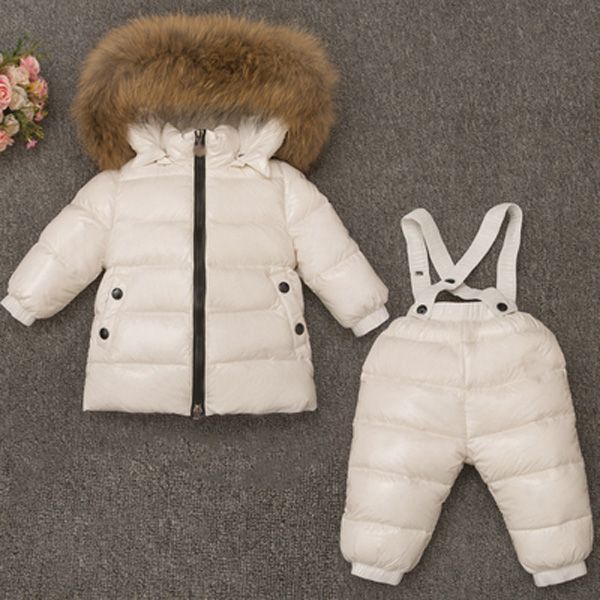 baby kids down suit boys girls winter down jacket 2 pieces real natural collar - 30 degrees 0-6y, White
baby kids down suit boys girls winter down jacket 2 pieces real natural collar - 30 degrees 0-6y, White