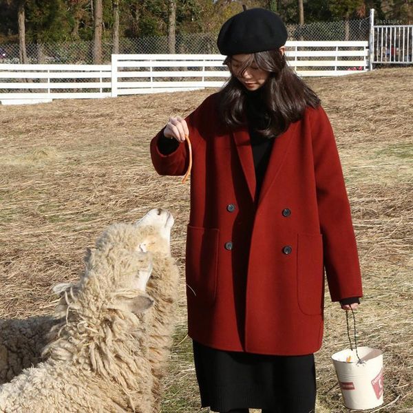 2020 autumn winter woolen jackets women's coats casual girls outerwear retro winter long wool coat women's xa1401, Black
2020 autumn winter woolen jackets women's coats casual girls outerwear retro winter long wool coat women's xa1401, Black