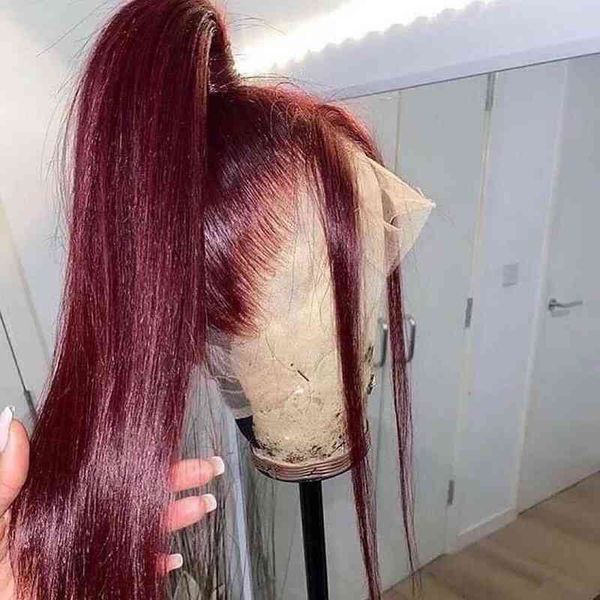 hair 18-26inch wine red long lace front silky straight 99j frotal for women cosplay s part daily headband 220301, Black;brown
hair 18-26inch wine red long lace front silky straight 99j frotal for women cosplay s part daily headband 220301, Black;brown