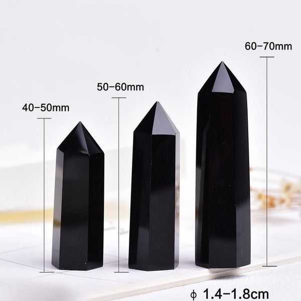 4-7cm 1pc natural black crystal point hexagonal obsidian crystal column mineral ornament magic repair home de jllziv
4-7cm 1pc natural black crystal point hexagonal obsidian crystal column mineral ornament magic repair home de jllziv