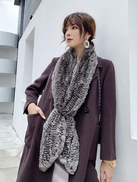 scarves chinchilla collar black velvet chestnut fur scarf winter style fashion size:165*14cm, Blue;gray 
scarves chinchilla collar black velvet chestnut fur scarf winter style fashion size:165*14cm, Blue;gray