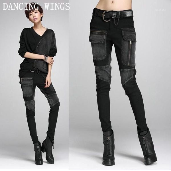 spring women pants loose casual personality denim big pocket fight cotton harem pants female slim thin feet1, Blue
spring women pants loose casual personality denim big pocket fight cotton harem pants female slim thin feet1, Blue