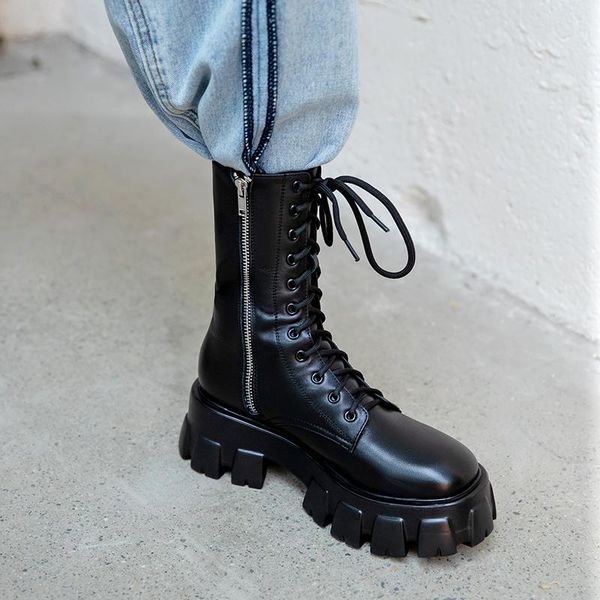 bottes femme 2020 new winter shoes women's ankle boots genuine leather handsome motorcycle boots british style botas mujer, Black
bottes femme 2020 new winter shoes women's ankle boots genuine leather handsome motorcycle boots british style botas mujer, Black