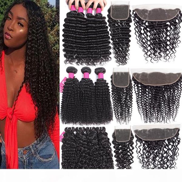 9a brazilian virgin hair bundles with closures 4x4 lace closure or 13x4 lace frontal closure or 360 full lace closure deep wave curly hair, Black
9a brazilian virgin hair bundles with closures 4x4 lace closure or 13x4 lace frontal closure or 360 full lace closure deep wave curly hair, Black