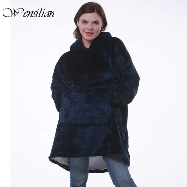 blanket with sleeves women oversized hoodie fleece warm hoodies sweatshirts giant tv blanket women hoody robe casaco feminino y200706, Black
blanket with sleeves women oversized hoodie fleece warm hoodies sweatshirts giant tv blanket women hoody robe casaco feminino y200706, Black