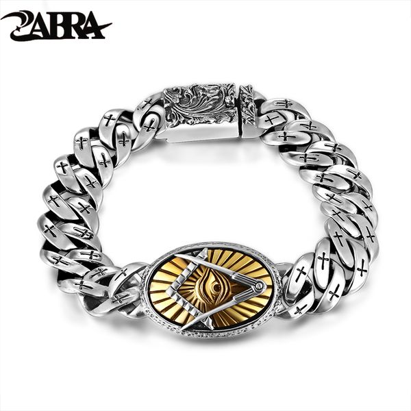 zabra genuine 925 silver eye of horus men bracelet punk rock gold vintage flower cross sterling silver bracelets man jewelry 1028, Black
zabra genuine 925 silver eye of horus men bracelet punk rock gold vintage flower cross sterling silver bracelets man jewelry 1028, Black