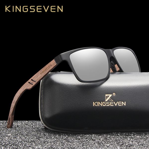 kingseven brand new design aluminum+walnut wooden handmade sunglasses men polarized eyewear accessories sun glasses for women, White;black
kingseven brand new design aluminum+walnut wooden handmade sunglasses men polarized eyewear accessories sun glasses for women, White;black
