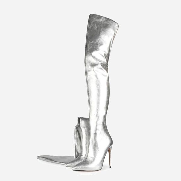 deat 2020 new autumn winter fashion pointed toe slim heel wine red silver knee high back zipper boots large women shoes sg0651, Black
deat 2020 new autumn winter fashion pointed toe slim heel wine red silver knee high back zipper boots large women shoes sg0651, Black