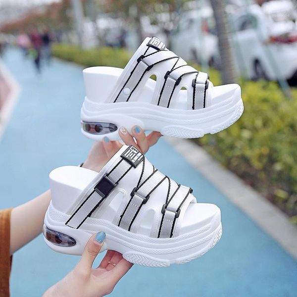 platform women slippers outside 2020 casual wedges shoes for woman designers 10cm height increasing chunky slides beach sandals1, Black
platform women slippers outside 2020 casual wedges shoes for woman designers 10cm height increasing chunky slides beach sandals1, Black