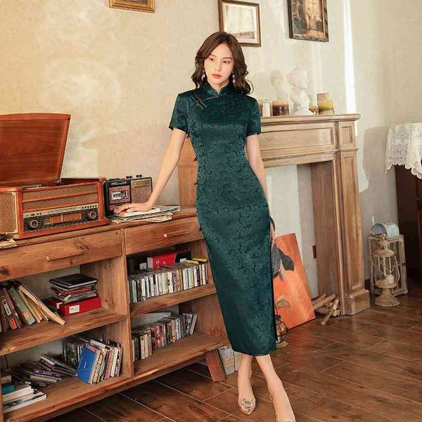 ethnic clothing female green flower cheongsam mandarin collar vintage chinese traditional dress gown long plus size 4xl qipao slim vestidos, Red
ethnic clothing female green flower cheongsam mandarin collar vintage chinese traditional dress gown long plus size 4xl qipao slim vestidos, Red