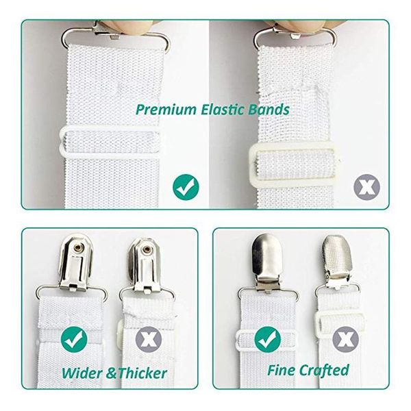 4pcs grippers suspender cord hook loop clasps adjustable elastic mattress cover adjustable bed sheet fasteners straps h wmtrwj
4pcs grippers suspender cord hook loop clasps adjustable elastic mattress cover adjustable bed sheet fasteners straps h wmtrwj