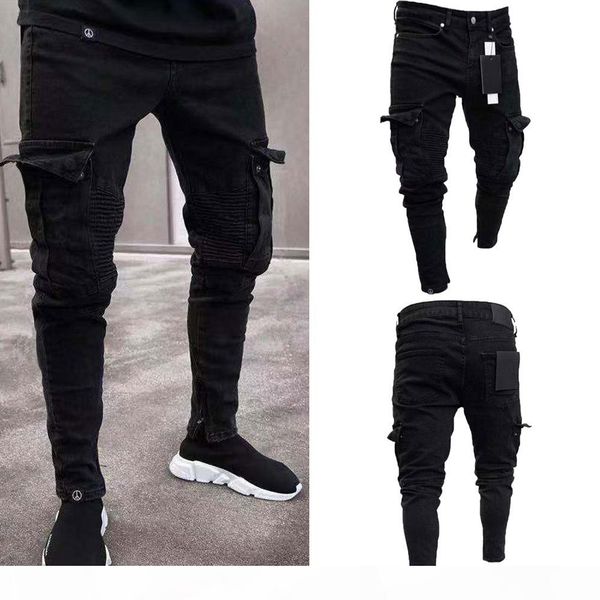 fashion black jean men denim skinny biker jeans destroyed frayed slim fit pocket cargo pencil pants plus size s-3xl, Blue
fashion black jean men denim skinny biker jeans destroyed frayed slim fit pocket cargo pencil pants plus size s-3xl, Blue