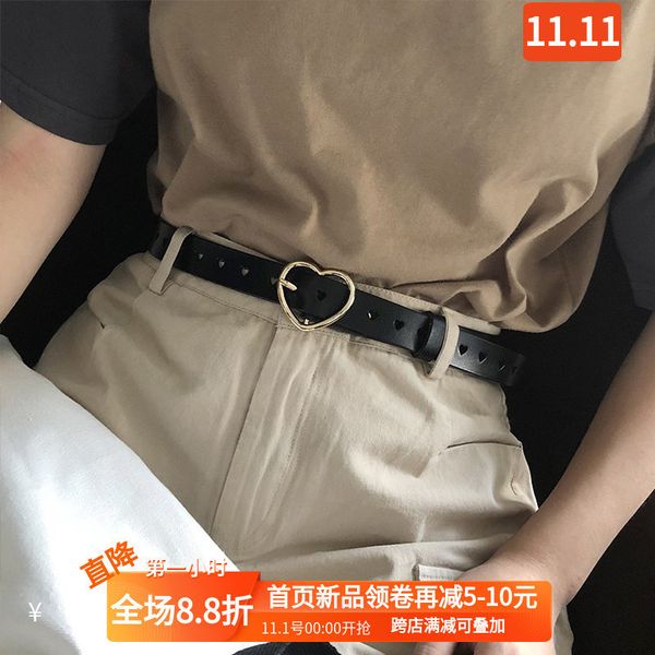 mgirdle, cowhide, leather belt, simple and versatile, korean black heart student trend with jeans beltk, Black;brown
mgirdle, cowhide, leather belt, simple and versatile, korean black heart student trend with jeans beltk, Black;brown