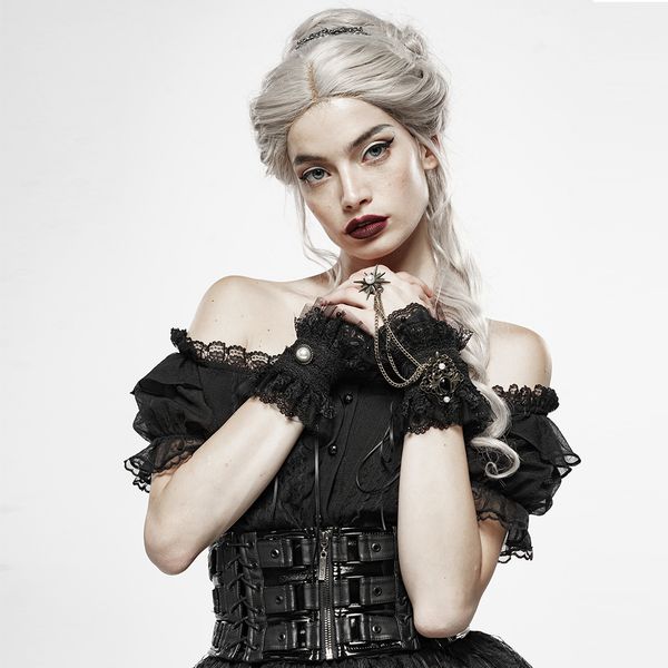 punkrave women' steampunk queen gorgeous lace vintage punk style fashion evening dinner prom gloves, Blue;gray
punkrave women' steampunk queen gorgeous lace vintage punk style fashion evening dinner prom gloves, Blue;gray