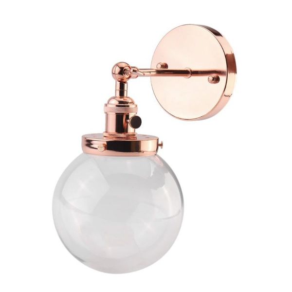 decoration classic industrial round wall lamp sconce globe glass shade home loft wall light bulb not included
decoration classic industrial round wall lamp sconce globe glass shade home loft wall light bulb not included