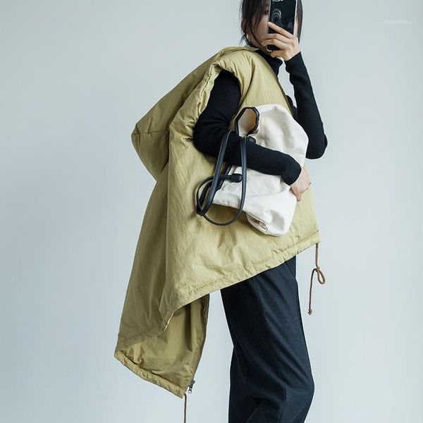 korean style chic padded vest for women short cotton parka vest with removable hat warm winter hooded coat sleeveless waistcoat1, Black;white
korean style chic padded vest for women short cotton parka vest with removable hat warm winter hooded coat sleeveless waistcoat1, Black;white