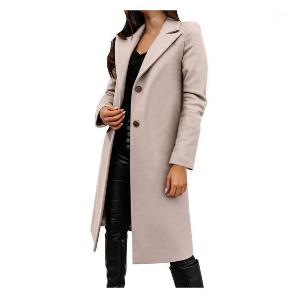 turn-down collar long coat for women solid color faux wool overcoat female autumn winter outwear briefness coat1, Black
turn-down collar long coat for women solid color faux wool overcoat female autumn winter outwear briefness coat1, Black