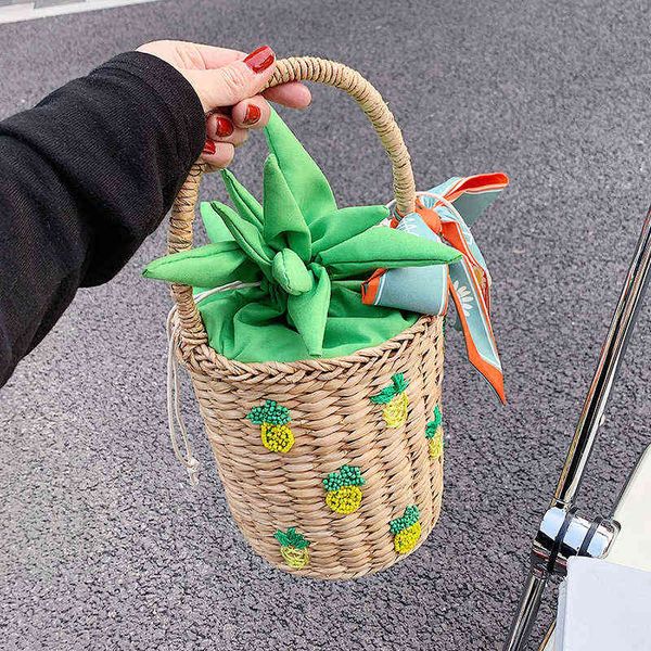 shopping bags casual summer beach straw fashion wicker woven bucket bag pineapple pattern rattan women handbags lady bali small tote 220301
shopping bags casual summer beach straw fashion wicker woven bucket bag pineapple pattern rattan women handbags lady bali small tote 220301