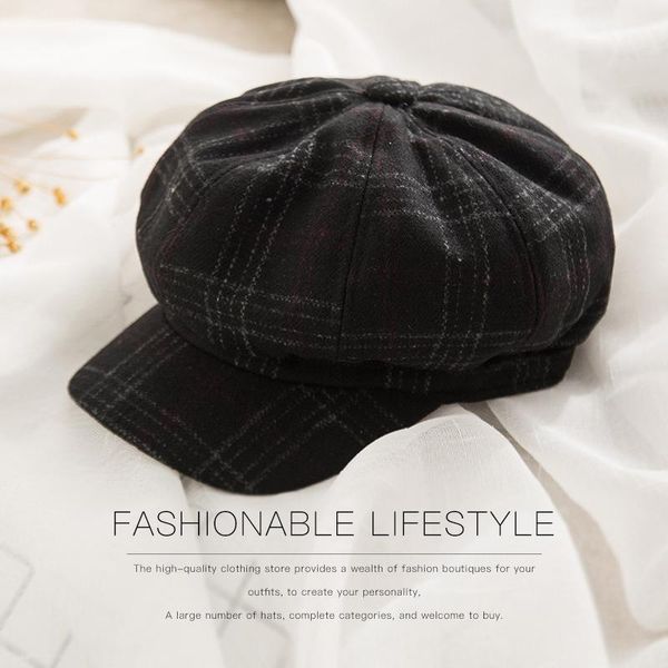 berets peaked cap, beret, autumn and winter korean version of the british octagonal cap tide japanese painter casual all-match hat, Blue;gray
berets peaked cap, beret, autumn and winter korean version of the british octagonal cap tide japanese painter casual all-match hat, Blue;gray
