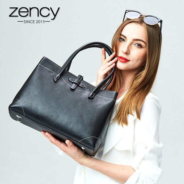 zency business women handbag black 100% genuine leather tote purse fashion lady shoulder messenger crossbody bags super quality
zency business women handbag black 100% genuine leather tote purse fashion lady shoulder messenger crossbody bags super quality