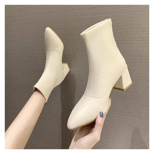 boots solid leather snow elegant women winter shoes inside square high heels keep warm casual woman, Black
boots solid leather snow elegant women winter shoes inside square high heels keep warm casual woman, Black