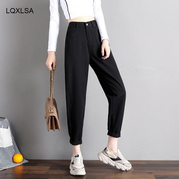 women's jeans elastic black korean fashion 4 collor mom waist high plus size denim pants street style, Blue
women's jeans elastic black korean fashion 4 collor mom waist high plus size denim pants street style, Blue