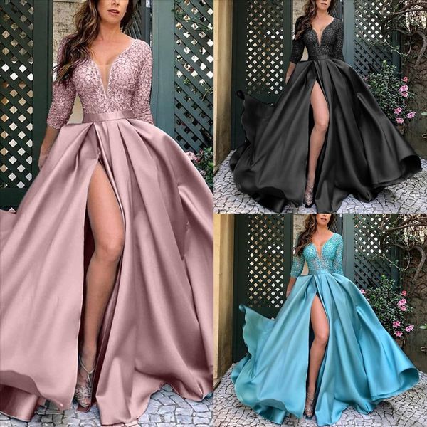 2ed1 new backless mermaid lace beaded prom dresses sweetheart prom sweep sky wear designer for man train satin gowns light stage blue, Black;red
2ed1 new backless mermaid lace beaded prom dresses sweetheart prom sweep sky wear designer for man train satin gowns light stage blue, Black;red