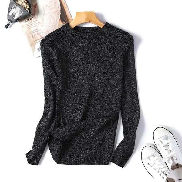 shiny lurex autumn winter sweater women long sleeve pullover women basic sweaters 2021 korean style knit femme, White;black
shiny lurex autumn winter sweater women long sleeve pullover women basic sweaters 2021 korean style knit femme, White;black