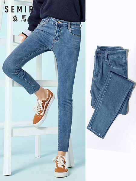semir women cropped skinny jeans raw-edge hem retro style women ankle jeans washed denim pants for woman 1017, Blue
semir women cropped skinny jeans raw-edge hem retro style women ankle jeans washed denim pants for woman 1017, Blue