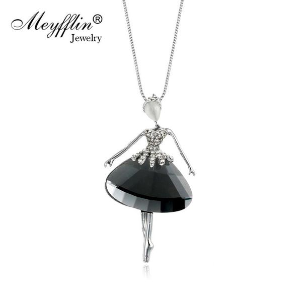 pendant necklaces meyfflin crystal dance ballet girl necklace chain for women black silver color statement maxi fashion jewelry
pendant necklaces meyfflin crystal dance ballet girl necklace chain for women black silver color statement maxi fashion jewelry