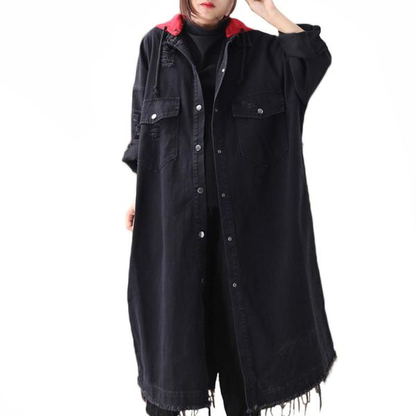 yiciay denim trench coats womens hooded oversized vintage long windbreakers 2021 autumn clothes fashion korean luxury ladies, Tan;black
yiciay denim trench coats womens hooded oversized vintage long windbreakers 2021 autumn clothes fashion korean luxury ladies, Tan;black
