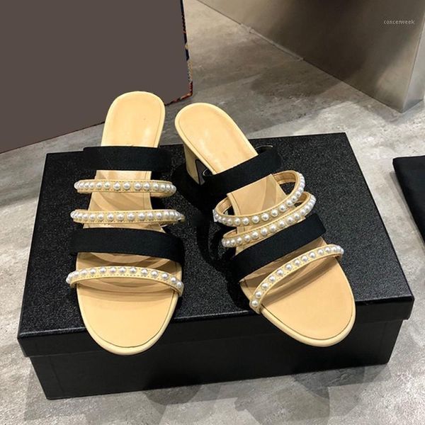 slippers pearl upholstered with thick high heels women beach flats quality female shoes zapatos de mujer styles shoes1, Black
slippers pearl upholstered with thick high heels women beach flats quality female shoes zapatos de mujer styles shoes1, Black