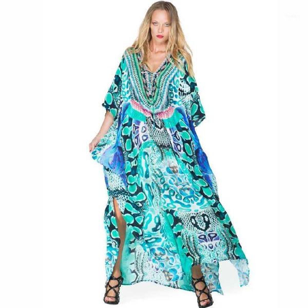 casual bikini cover-ups blue tunic boho printed summer beach dress elegant women plus size beach wear swim suit cover up1, White;black
casual bikini cover-ups blue tunic boho printed summer beach dress elegant women plus size beach wear swim suit cover up1, White;black
