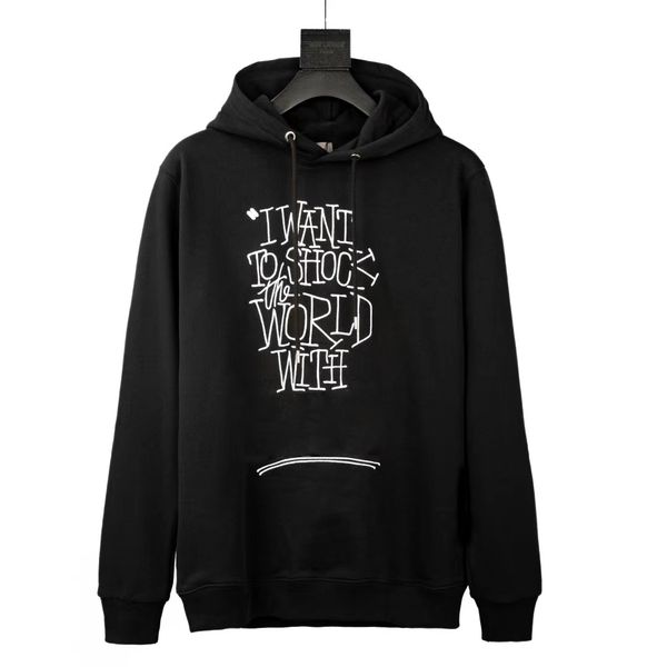20ss black and white knitwear fashion sweater i want the world with men and women hoodie sweaters style streetwear
20ss black and white knitwear fashion sweater i want the world with men and women hoodie sweaters style streetwear