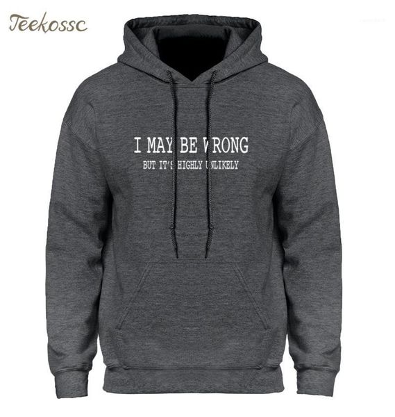 men's hoodies & sweatshirts 2021 letter print hoodie men i may be wrong- but it's unlikely funny sweatshirt homme hooded fleece wa, Black
men's hoodies & sweatshirts 2021 letter print hoodie men i may be wrong- but it's unlikely funny sweatshirt homme hooded fleece wa, Black