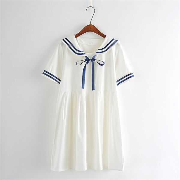 summer new women japanese sen female line navy bow college wind sweet short-sleeved dress for girls c1012, Black;pink
summer new women japanese sen female line navy bow college wind sweet short-sleeved dress for girls c1012, Black;pink