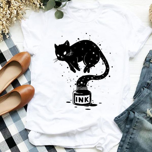 women lady funny cat funny cartoon girl 90s summer autumn print shirt t tee for womens clothes tshirt female graphic t-shirt, White
women lady funny cat funny cartoon girl 90s summer autumn print shirt t tee for womens clothes tshirt female graphic t-shirt, White