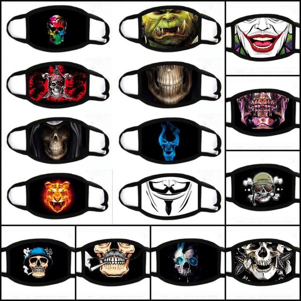 100pcs dhl 31styles halloween face masks 3d digital skull printing dustproof pretective mask washable cartoon decorative party mask 
100pcs dhl 31styles halloween face masks 3d digital skull printing dustproof pretective mask washable cartoon decorative party mask