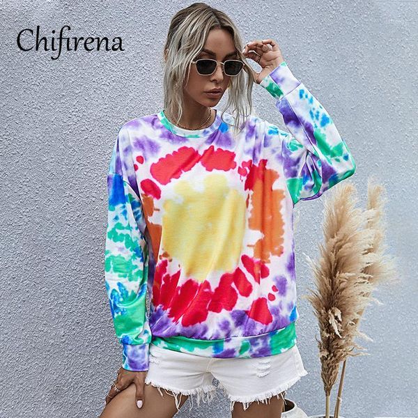 women's hoodies & sweatshirts chifirena vintage o neck tie dye sweatshirt women 2021 spring long sleeve casual autumn hoody pullovers, Black
women's hoodies & sweatshirts chifirena vintage o neck tie dye sweatshirt women 2021 spring long sleeve casual autumn hoody pullovers, Black