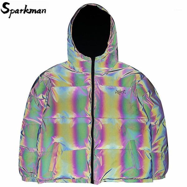 reversible parka jacket men hip hop streetwear reflective hooded jacket harajuku cotton padded coat winter warm outwear1, Black
reversible parka jacket men hip hop streetwear reflective hooded jacket harajuku cotton padded coat winter warm outwear1, Black